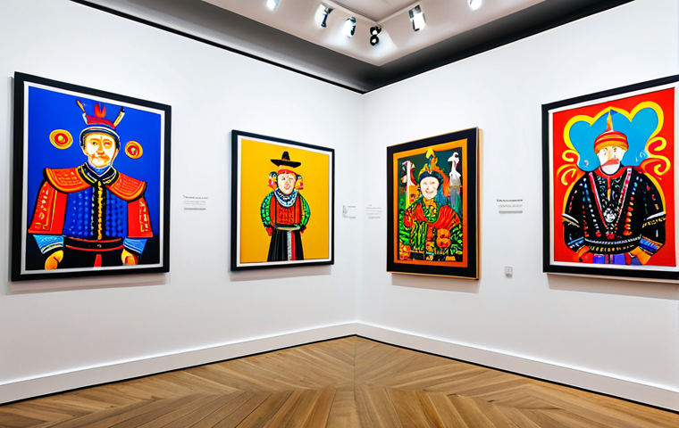 태국 현대 미술 전시 - Fusion of Tradition and Modernity**

"A modern art gallery in Berlin displaying a vibrant painting t...