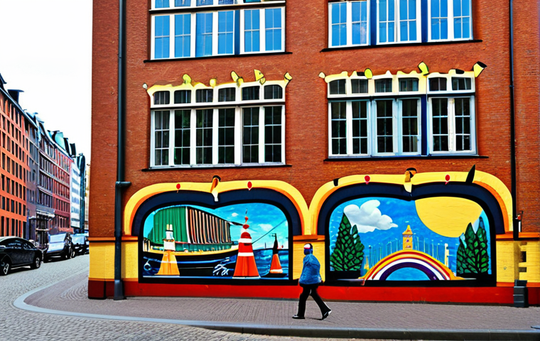 태국 현대 미술 전시 - Fusion of Tradition and Modernity**

"A modern art gallery in Berlin displaying a vibrant painting t...