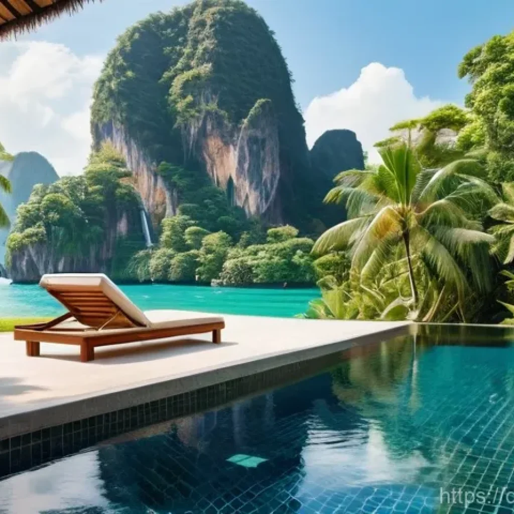 태국 물가 정보 - **Prompt 1: Tropical Poolside Relaxation in Thailand**
    "A serene, sunny afternoon scene at a bea...