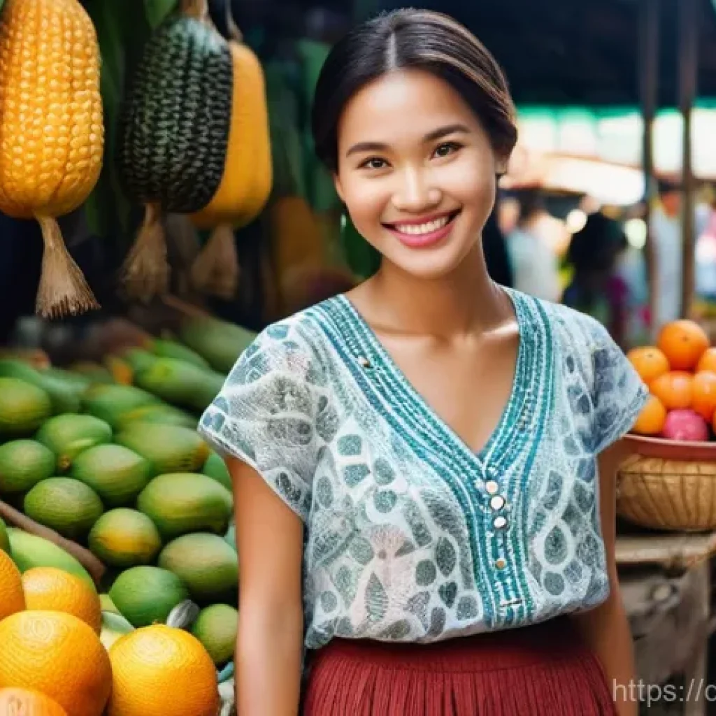 태국어 기초 인사말 - **Prompt:** A young, friendly female tourist, dressed in a modest but comfortable sundress and sanda...